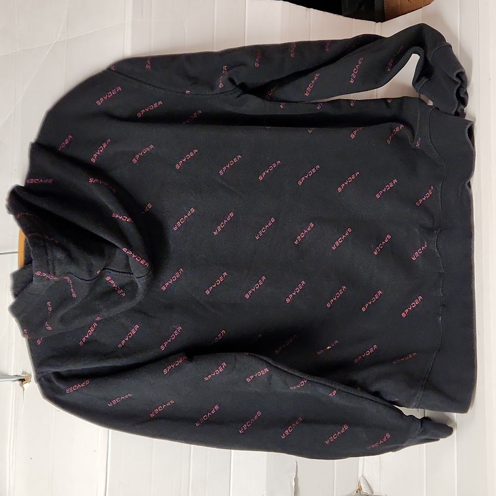 EUC Spyder Men's sz M Sweatshirt w/hoodie & front pouch - Picture 6 of 6